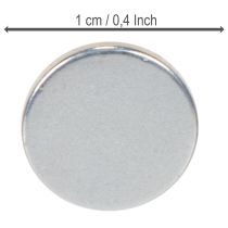 gjenstander Rund magnetisk skive for lysestaker og metallbrett, 1 cm, 20 stk.