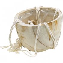 gjenstander Makrame hengende kurv boho stil plantepotte tre Ø22cm