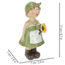 gjenstander Dekorative figurer av et bondepar, morsom stue- og sommerdekorasjon for innendørs bruk, 17 cm, 2 stk.