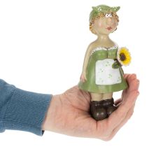 gjenstander Dekorative figurer av et bondepar, morsom stue- og sommerdekorasjon for innendørs bruk, 17 cm, 2 stk.