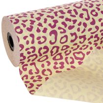 gjenstander Mansjettpapir, leopardmønster, lilla, 25 cm, 100 m