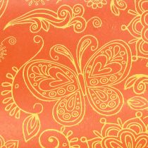 gjenstander Mansjettpapir Oransje Gul Sommertid 25cm 100m