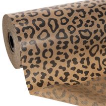 gjenstander Mansjettpapir, leopardmønster, rull 25 cm 100 m, gaveinnpakning