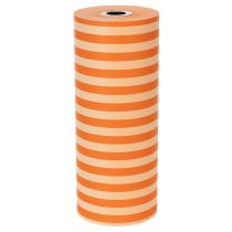 gjenstander Mansjettpapirrull, oransje stripete, 25 cm x 100 m