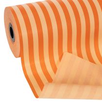 gjenstander Mansjettpapirrull, oransje stripete, 25 cm x 100 m