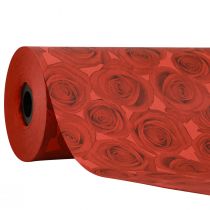 gjenstander Mansjettpapir silkepapir røde roser 25cm 100m