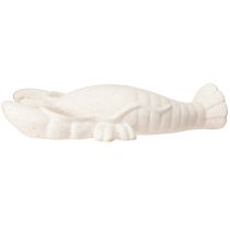 gjenstander Maritim Dekor Keramisk Figur Hummer Hvit 26,5×13×5cm