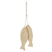 gjenstander Nautisk hengende dekorasjonsanheng, dekorativ fisk til oppheng, H32cm