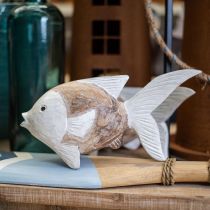 gjenstander Maritim dekorasjon fisketre trefisk shabby chic 17×8cm