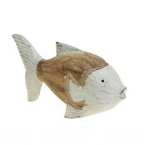gjenstander Maritim dekorasjon fisketre trefisk shabby chic 17×8cm