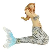 gjenstander Deko figur havfrueblå 6cm - 9,5cm 3stk