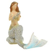 gjenstander Deko figur havfrueblå 6cm - 9,5cm 3stk