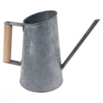 gjenstander Dekorativ vannkanne i metall dekorativ vase med håndtak sink-look 21,5cm
