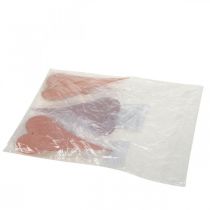 gjenstander Oppheng Pynthjerter til oppheng Oransje/Lilla 15cm 6 Stk