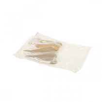 gjenstander Hengende dekorasjonsvindu metallhjerter, dekorative hjerter for oppheng av beige/gul/oransje H15cm 6 stk.