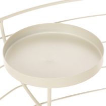 gjenstander Rund adventskranslysestake for fire telys eller stearinlys, 35 cm
