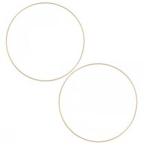 gjenstander Metallring dekorring Scandi ring deco loop golden Ø25cm 4stk