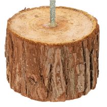 gjenstander Dekorativ rund ring på trebase, metall, for tørkede blomster, 52 cm