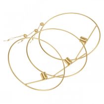 gjenstander Lysestake til oppheng av dekorativ gullring i metall Ø25cm 3stk