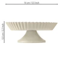 gjenstander Metallplate grå dekorativ tallerken med metallbunn Ø14cm 2 stk