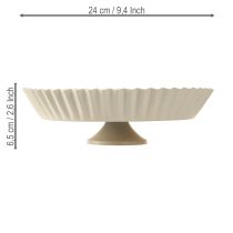 gjenstander Metallplate grå retro dekorativ tallerken med basismetall Ø24cm 2 stk