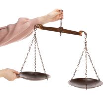 gjenstander Skala-dekorasjon i nostalgisk design for kjøkken og stue, vintage-stil, 58 cm