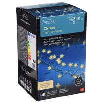 gjenstander Micro Cluster LED eventyrlys stjerner 120 LED 300cm