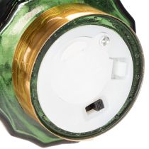 gjenstander Juletre i glass med LED-lys, borddekorasjon, jul, 13 cm, 2 stk.