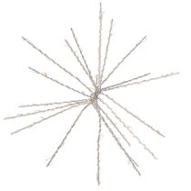 gjenstander Dekorativ Polar Star LED-lampe, varmhvit, med timer, utendørs, 29 cm