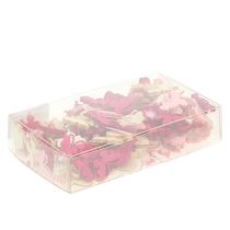 gjenstander Mini vårdryss dekorasjon 2cm rosa assortert 144 stk