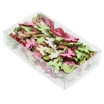 gjenstander Mini trestrø dekorasjon 2cm pastell ass. 144 stk