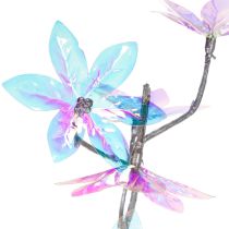 gjenstander Kunstig blomstrende gren med iriserende blomster, 80 cm