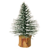 gjenstander Mini grantrær snødekt vinterskog Ø5cm H8cm 12 stk