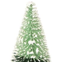 gjenstander Mini kunstig juletre med snø Ø5 cm H10 cm 6 stk