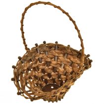 gjenstander Minikurvhåndtak rottingkurvhåndtak brun 15×11 cm 3 stk