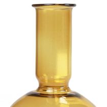 gjenstander Minivase gul glassvase blomstervase glass Ø8cm H16,5cm