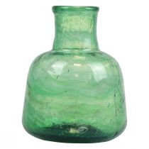 gjenstander Mini glass vase blomstervase grønn Ø8,5cm H11cm