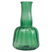 gjenstander Mini glass vase blomstervase grønn Ø8,5cm H15cm