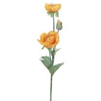 gjenstander Kunstige Blomster Kunstig Valmue Blomst Dekorativ Valmue Orange 48cm