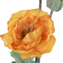 gjenstander Kunstige Blomster Kunstig Valmue Blomst Dekorativ Valmue Orange 48cm