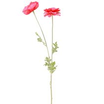 gjenstander Valmuer Kunstrosa Kunstige Blomster Ø6–7cm L78cm 3stk