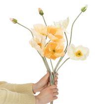 gjenstander Kunstig valmueblomst til bryllupsdekorasjon og design, 95 cm, 3 stk.