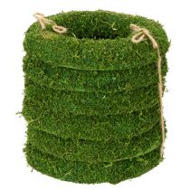 gjenstander Dekorativ mosekrans for sesongarrangementer og individuelt design, 15 cm, 6 stk.