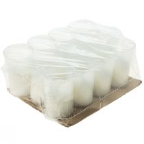 gjenstander Refill lys for gravlys hvit H10cm 12 stk