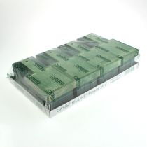 gjenstander Blomstrete skumklosser med trebunn 21cm x 9cm x 8cm 8 stk