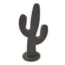 Blomsterskumfigur kaktus svart 38cm x 74cm