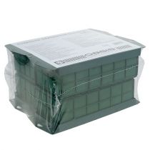 gjenstander Blomstert borddekor i skummurstein 29cm x 12cm x 8,5cm 4 stk.