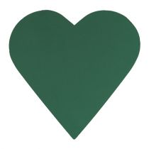 Blomsterskum hjerteblomst størrelse grøn 46cm x 45cm 2stk