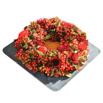 gjenstander Blomstret skumring med skål grønn Ø30cm H4,5cm 2 stk