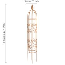 gjenstander Hageespalier, klatrehjelpemiddel for roser og andre klatreplanter, ideelt hagedesign, 108 cm, sett med 2.
